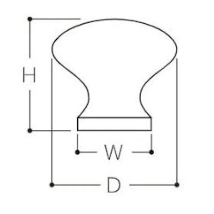 ESCO  φ30x24mm つまみ(木製) EA951CA-122 4550061747520(CDC)【別送品】