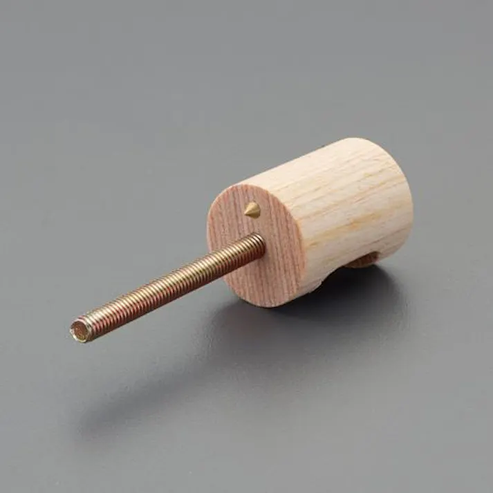 ESCO φ15x22mm/M4 つまみ(木製/ねじ込み式) EA951CA-131 4550061748282(CDC)【別送品】