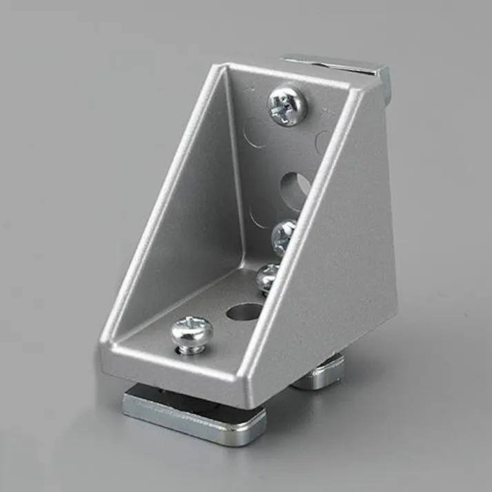 ESCO 40角用 三角ブラケット(シルバー/ローター付) EA976CB-40 4550061760925(CDC)【別送品】