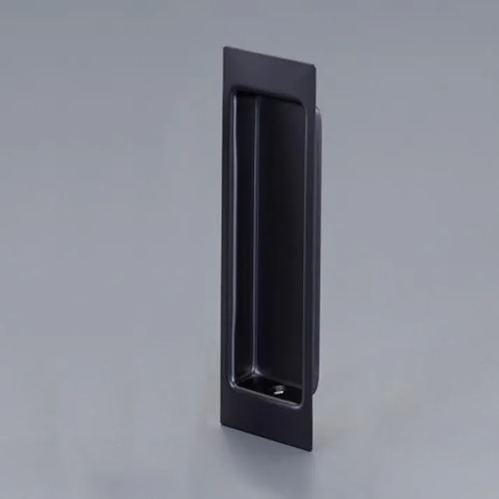 ESCO 115x 38 mm 引戸取手(ステンレス製/マットブラック) EA951C-3 4550061765616(CDC)【別送品】