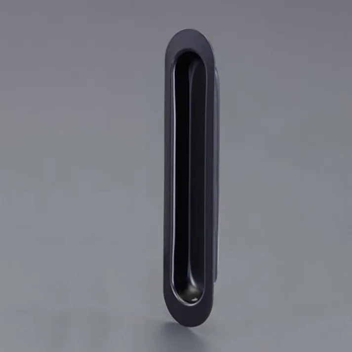 ESCO 90x26.5mm 引戸取手(ステンレス製/マットブラック) EA951C-22 4550061767061(CDC)【別送品】