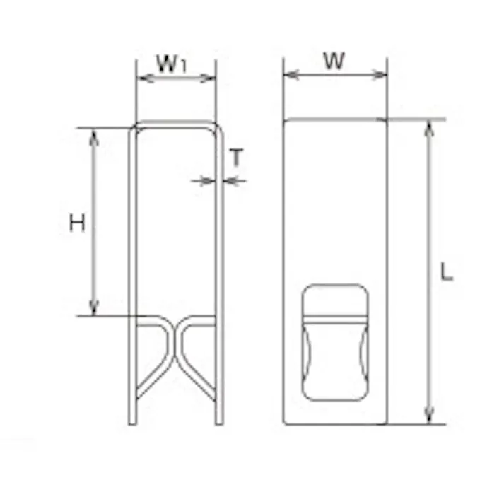グレーチング用連結金具(クリップ/ステンレス製) 20x70mm EA951TA-152 4550061772355【別送品】