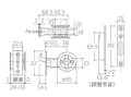 ESCO  28-36mm/51mm 引戸鎌錠(表示錠/白) EA951KG-5 4550061773178(CDC)【別送品】