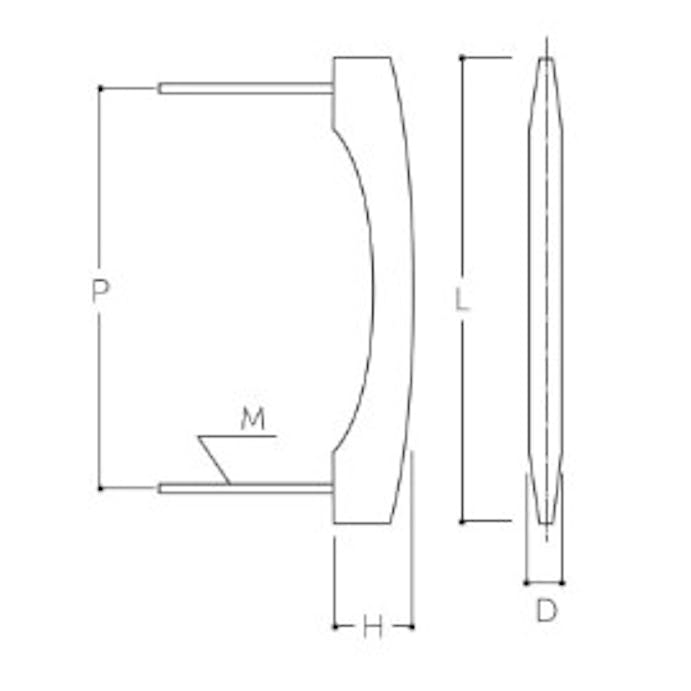 ESCO  100mm 木製取手 EA951HA-40 4550061773451(CDC)【別送品】