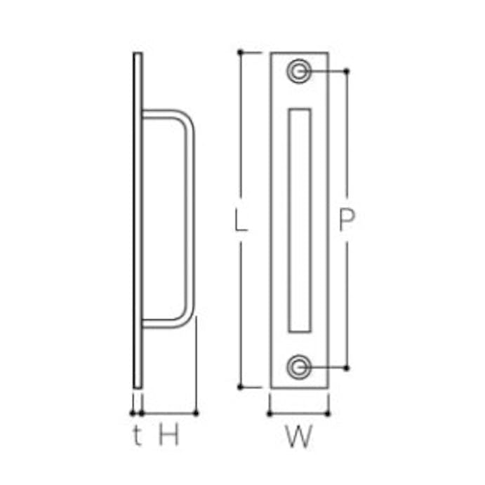 ESCO  120mm 座付取手(真鍮製) EA951HA-52 4550061774199(CDC)【別送品】