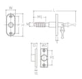 ESCO  28-33mm/62mm 中折ねじ締錠(木製) EA951KG-41 4550061775431(CDC)【別送品】