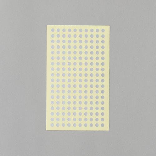 エーワン(A-one) カラーラベルシール(銀/6枚) φ5mm/1080片 EA956VC-62 4550061817759【別送品】