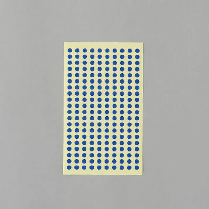 エーワン(A-one) カラーラベルシール(青/9枚) φ5mm/1800片 EA956VC-52 4550061822944【別送品】