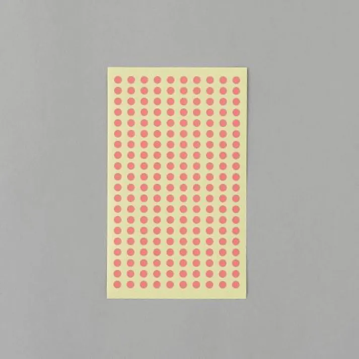 エーワン(A-one) カラーラベルシール(桃/9枚) φ5mm/1800片 EA956VC-58 4550061823989【別送品】