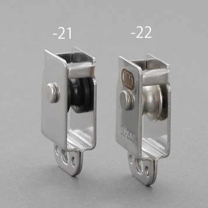 吊具用滑車(樹脂車/ステンレス枠) 26x15x54mm EA970KH-21 4550061825440【別送品】