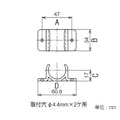 矢崎化工 [パイプラック用] ボード取付ジョイント(アイボリー) EA976BY-522 4550061880265(CDC)【別送品】