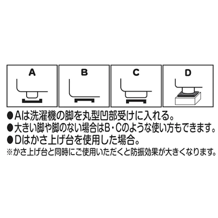 防振ゴム(低反発タイプ/4枚) 91x91x13mm EA979AA-3 4550061885437【別送品】