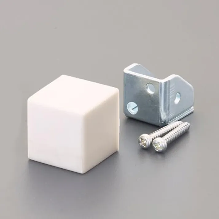ESCO 25x25x25mm 戸当り(床用/ライトグレー) EA951LG-112 4550061888902(CDC)【別送品】