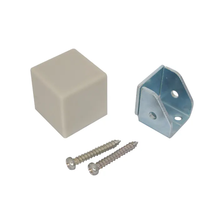 戸当り(床用/ライトグレー) 25x25x25mm EA951LG-112 4550061888902【別送品】