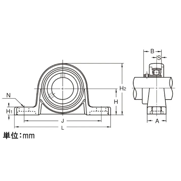 旭精工 ピロー形ユニット KP004/20mm EA966MY-4 4550061967904【別送品】