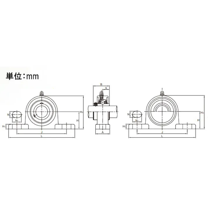 旭精工 MUCP211/ 55mm ピロー形ユニット EA966MB-211 4550061970492(CDC)【別送品】