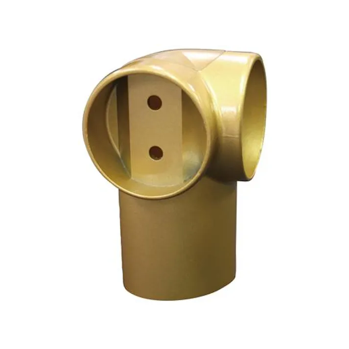 ESCO φ35mm 手すり用コーナーブラケット(ゴールド EA951EL-254 4550061971413(CDC)【別送品】