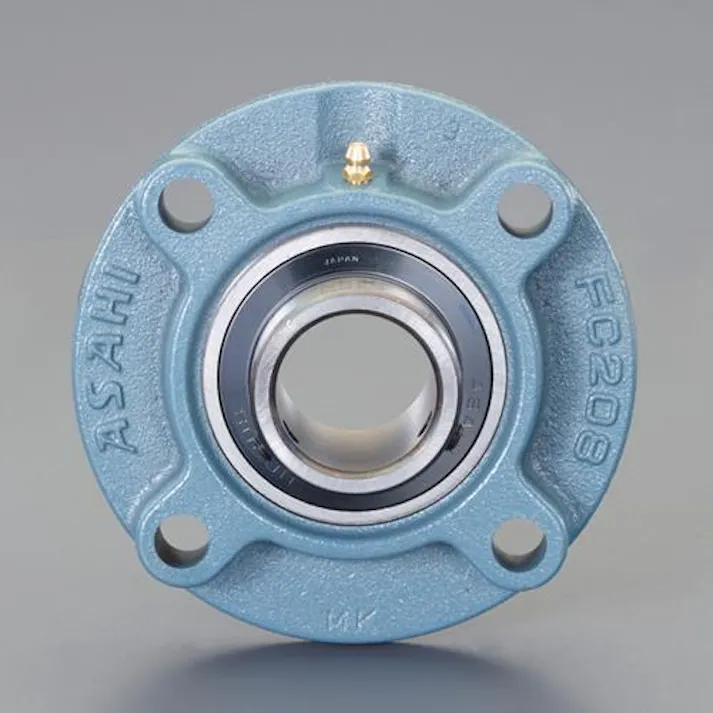 旭精工 UCFC218/ 90mm 印ろう付丸フランジ形ユニット EA966ML-218 4550061971604(CDC)【別送品】