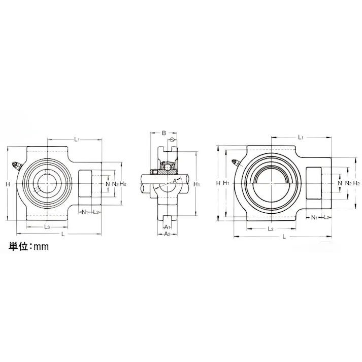 旭精工 テークアップ形ユニット UCT201/12mm EA966MT-201 4550061976005【別送品】