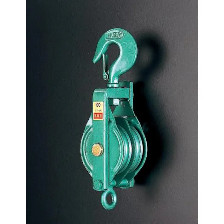 スリーエッチ 強力型滑車(2車) 100mm EA987HA-100B 4518340116795【別送品】