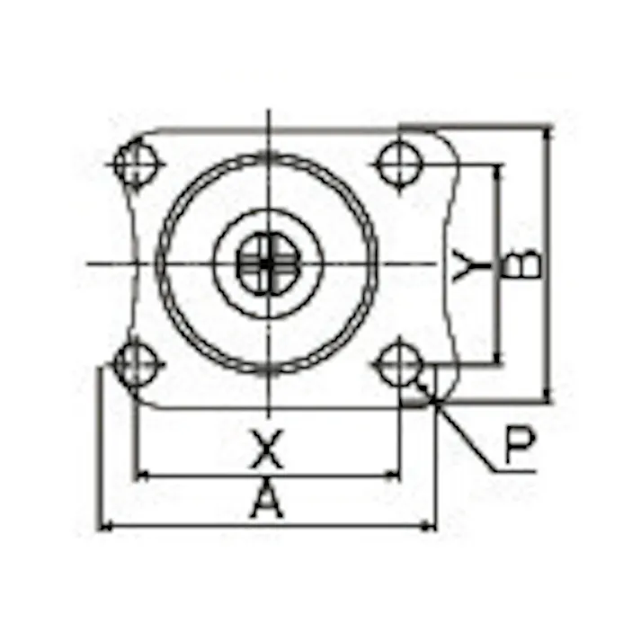 ユーエイキャスター キャスター(自在金具付) 32mm EA986PF-12 4518340153462【別送品】
