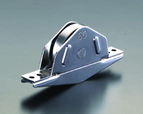 ヨコヅナ 戸車(平型・ステンレス車輪・ステンレス製) 75mm EA986R-23 4518340162167【別送品】