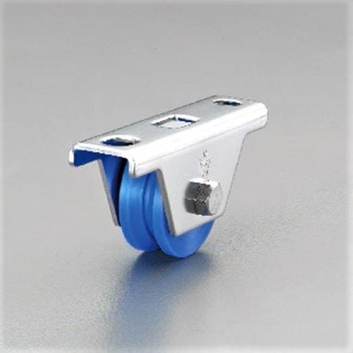 ヨコヅナ 戸車(防音・V型) 50mm/100kg EA986RD-50 4518340166103【別送品】