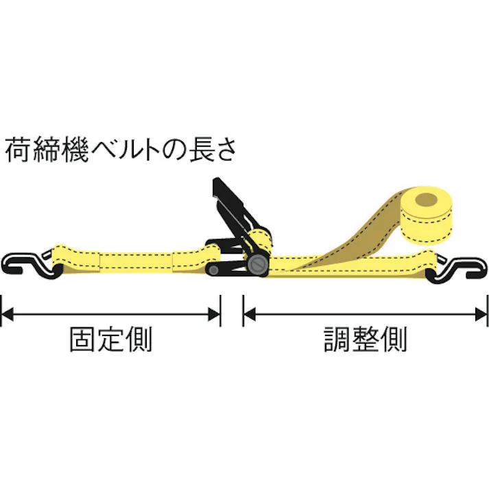 荷締ストラップ(オレンジ) 25mmx3.0m EA982BA-21A 4518340283718【別送品】