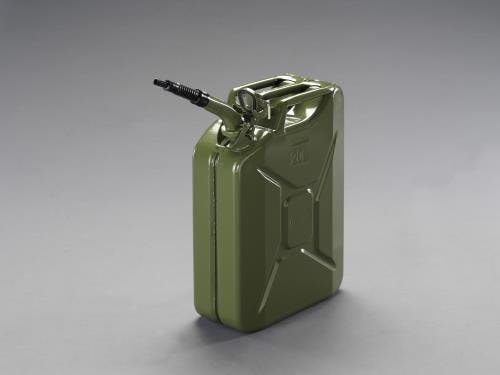 ガソリン携行缶(縦型・フレキノズル付/OD色) 20L EA991HB-30A 4518340311992【別送品】