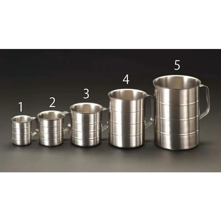 ESCO  4000ml 計量カップ(ステンレス製) EA991KR-5 4518340333901(CDC)【別送品】
