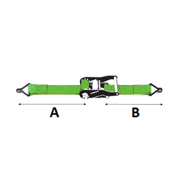 ベルト荷締機(ラチェット式) 35mmx6.0m/660kg EA982CB-6 4518340398979【別送品】