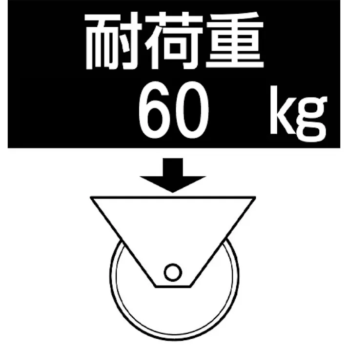 ユーエイキャスター キャスター(ツインホイール・ブレーキ付) 50mm EA986PB-50 4518340399839【別送品】