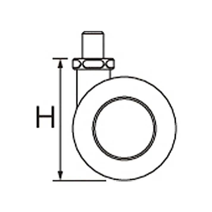 ユーエイキャスター キャスター(ツインホイール・ブレーキ付) 50mm EA986PB-50 4518340399839【別送品】