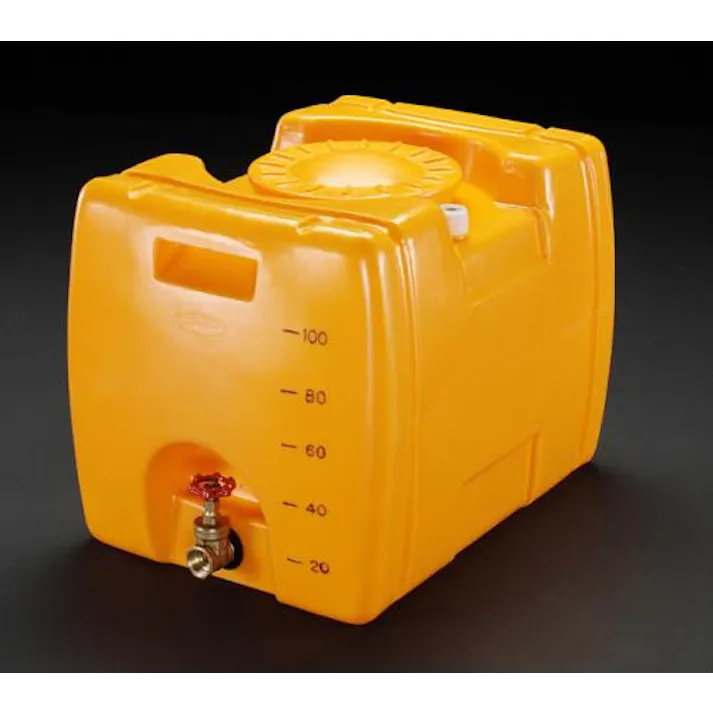 ESCO 100L ポリエチレン給水容器(バルブ付) EA991AB-1 4518340439436(CDC)【別送品】