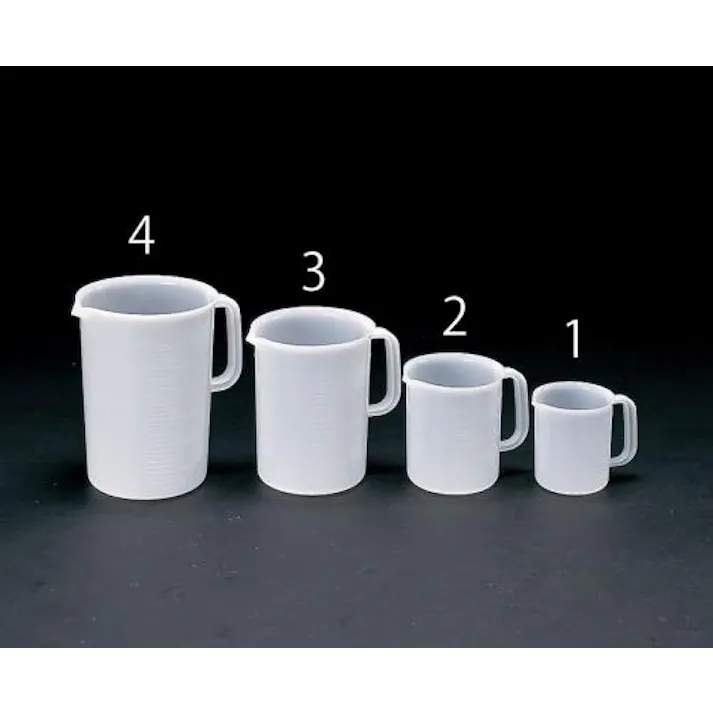 ESCO 1000ml 取手付ポリビーカー EA991KC-2 4518340578791(CDC)【別送品】