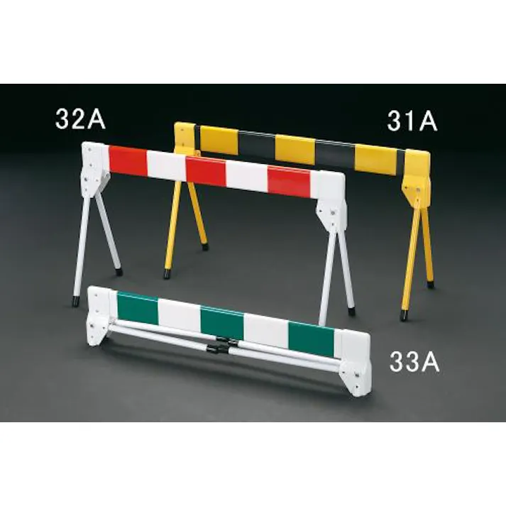 ミツギロン バリケード・折畳式(黄/黒) 1500x460x750mm EA983FV-31A 4518340589865【別送品】