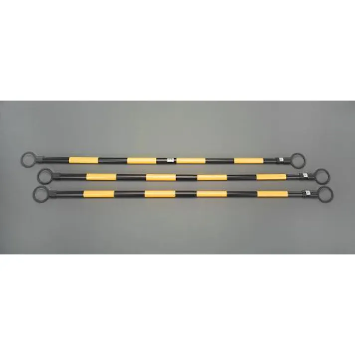 ミツギロン 伸縮ガードバー(黄/黒-3本) 1.3-2.0m EA983FV-21 4518340610255【別送品】