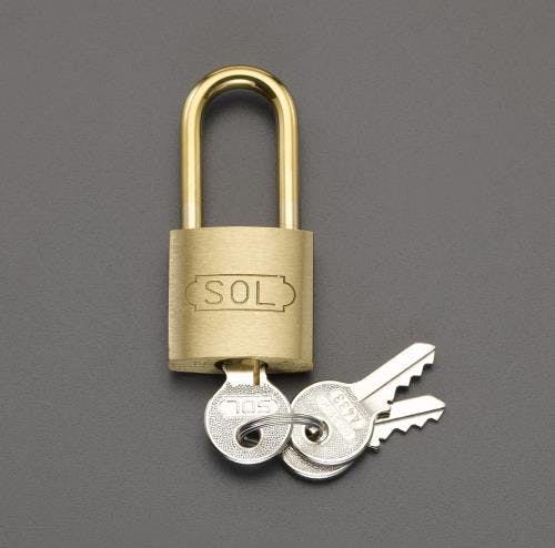 シリンダー錠(20mm吊長) 15mm EA983TC-41 4518340638525【別送品】