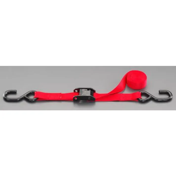 荷締ストラップ(赤) 25mmx2.0m EA982BA-33 4518340720107【別送品】