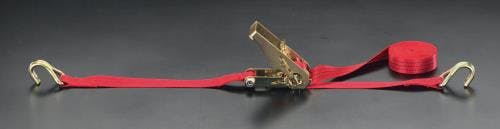 ベルト荷締機(ラチェット式) 25mmx5.0m/200kg EA982B-1 4518340776906【別送品】
