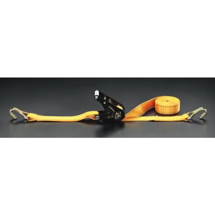 ESCO 38mmx5.3m/ 660kg ベルト荷締機(ラチェット式) EA982B-2 4518340776913(CDC)【別送品】
