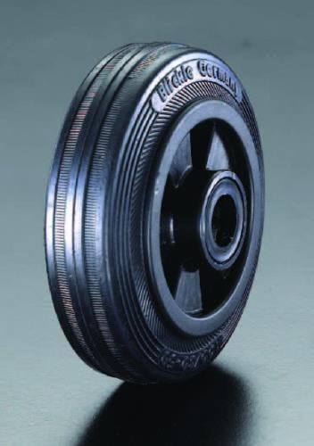 車輪(ラバータイヤ・PPリム・ローラーベアリング) 125x37.5mm EA986MC-3 4518340790636【別送品】