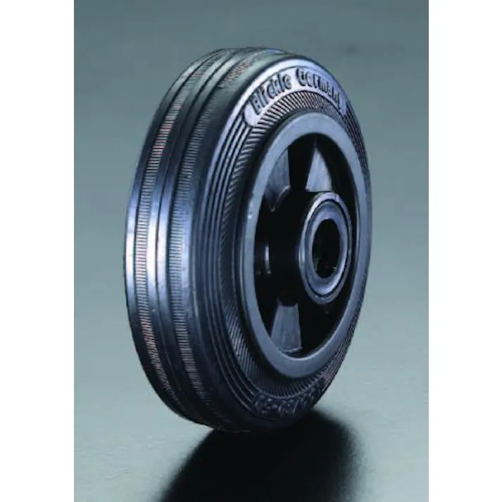 ESCO 140x37.5mm車輪(ラバータイヤ・PPリム・ローラーベアリング) EA986MC-4 4518340790643(CDC)【別送品】