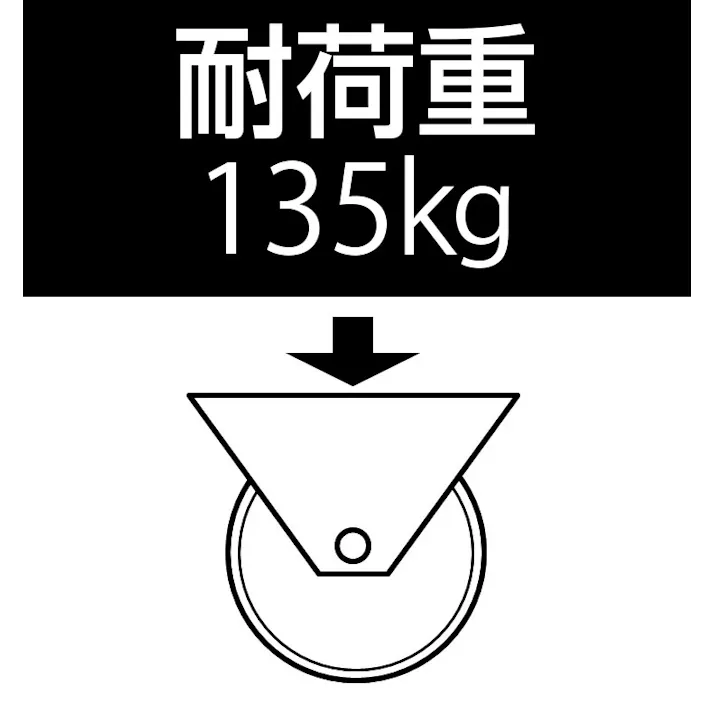 車輪(ラバータイヤ・PPリム・ローラーベアリング) 150x40mm EA986MC-5 4518340790650【別送品】