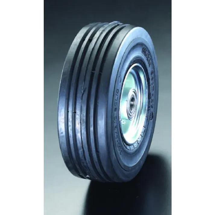 ESCO 306x105mm 車輪(エラスティックタイヤ・スチールリム・ベアリング EA986MM-300 4518340790964(CDC)【別送品】