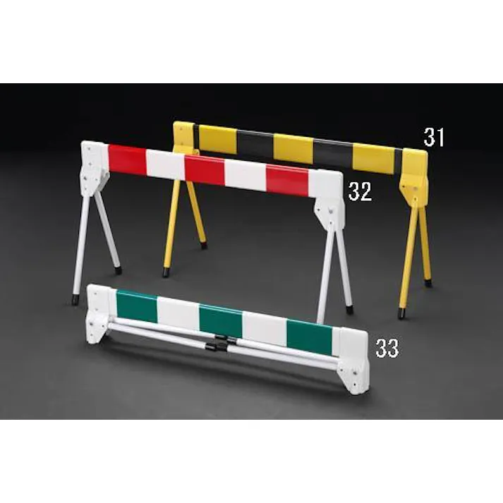 ミツギロン バリケード・折畳式(黄/黒) 1000x350x580mm EA983FV-31 4518340809055【別送品】