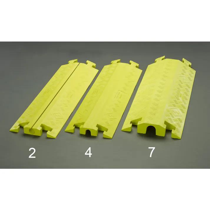 ケーブルプロテクター(下スリット/黄) 914x292x41mm EA983PD-4 4518340835030【別送品】