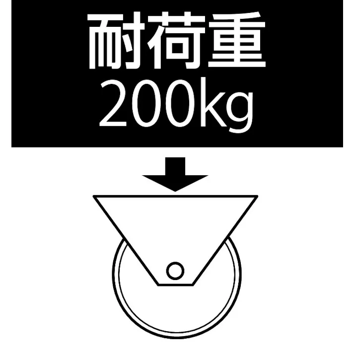 キャスター(固定金具・ボールベアリング) 60mm EA986HT-71 4518340926226【別送品】