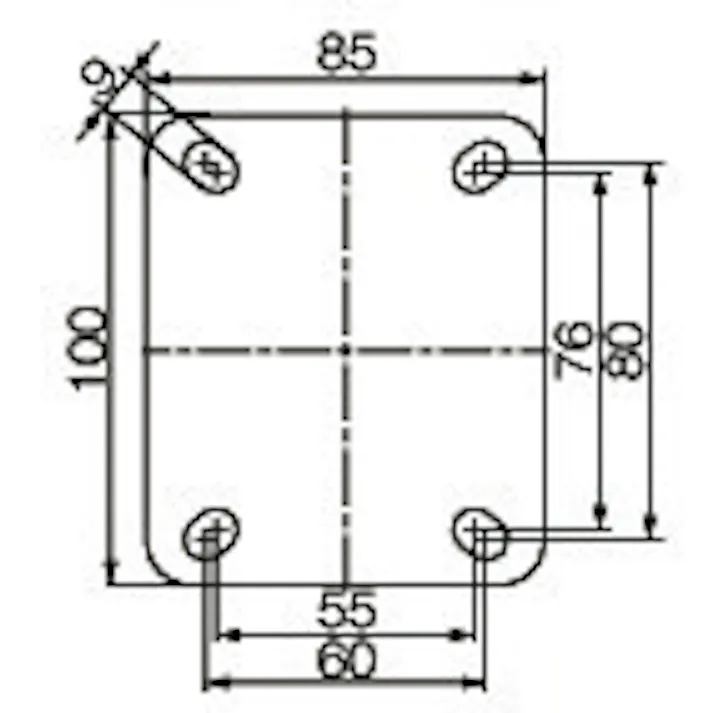キャスター(自在金具・ボールベアリング) 60mm EA986HT-82 4518340926288【別送品】