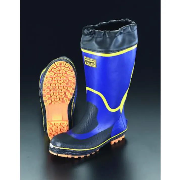 ESCO 24.5cm 安全長靴(アメゴム) EA998RG-24.5 4518340987425(CDC)【別送品】